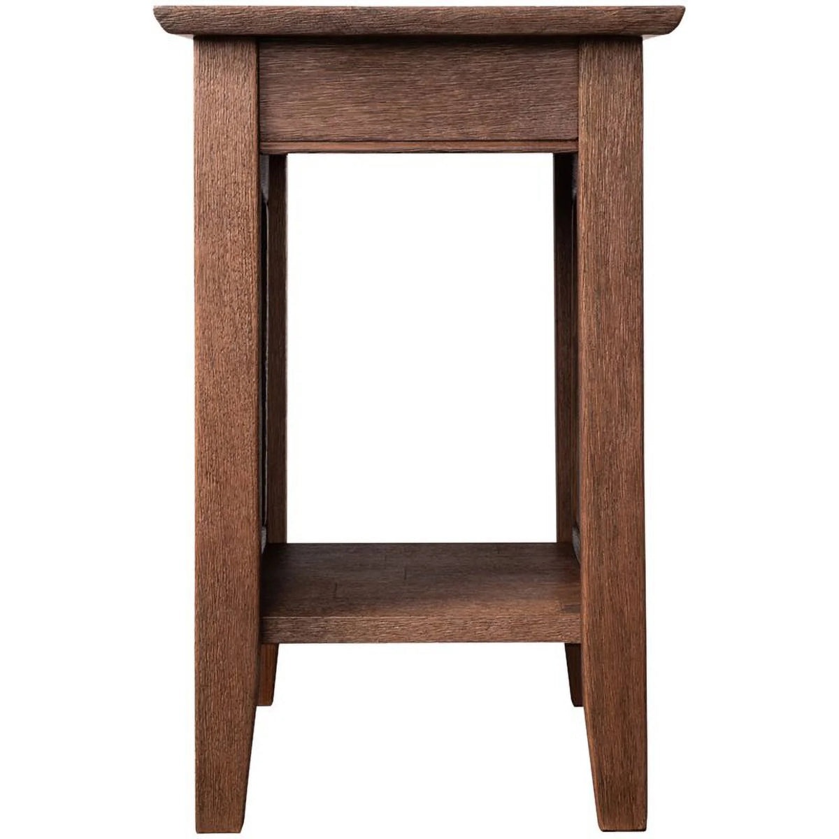 2 Piece Wood End Table Set in Burnt Amber U6145