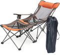 Folding Reclining Camping Chair with Footrest D9908