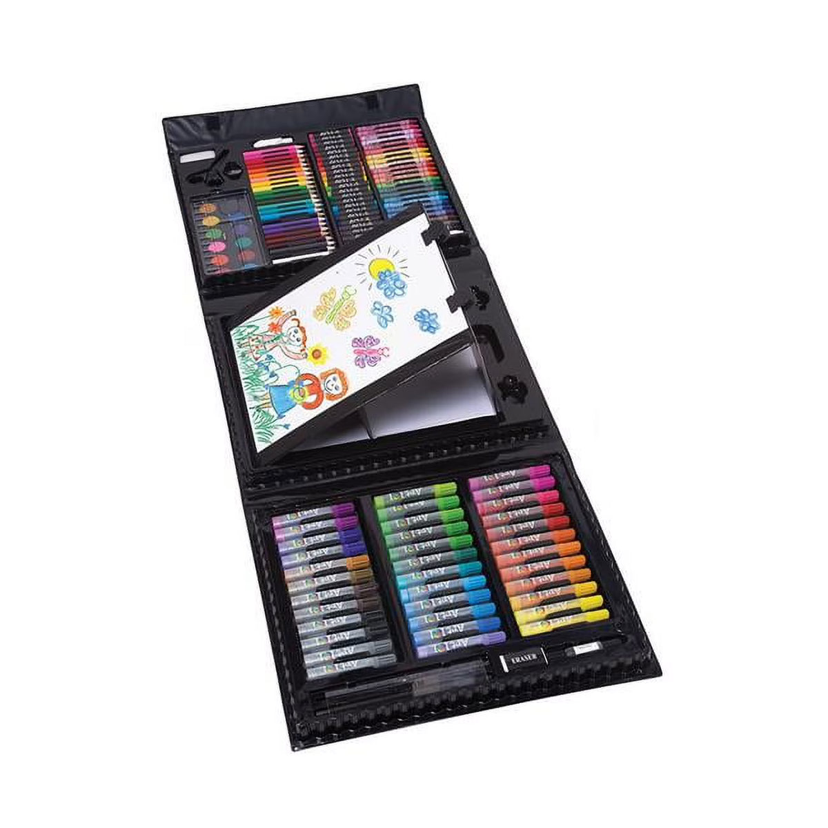150 Pieces Multifunctional Art Set with Pop-up Easel G21580