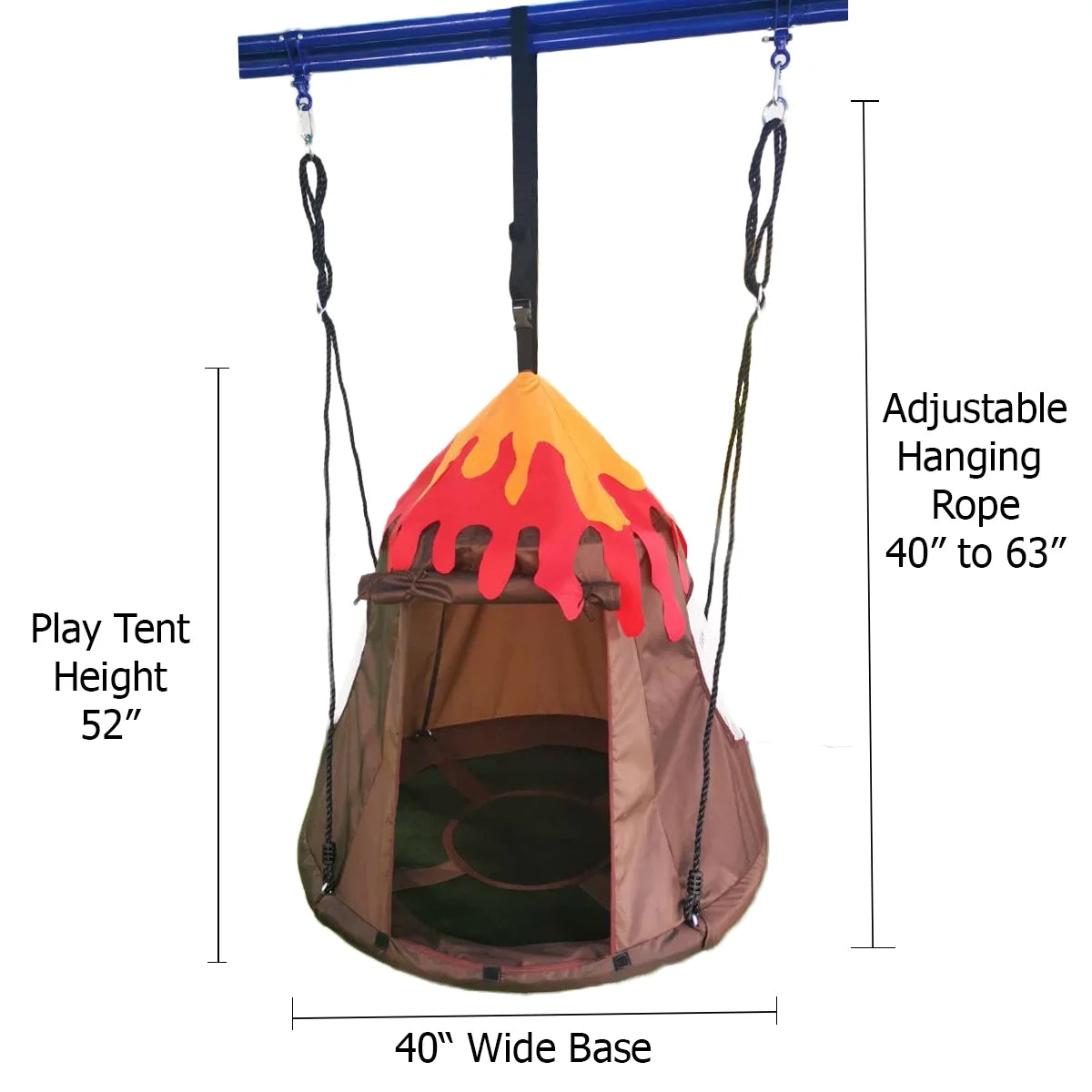 Round Tree Swing with Detachable Play Tent H7904