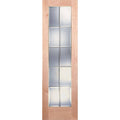 10 Lite Unfinished Maple Clear Bevel Brass Woodgrain Interior Door Slab M13579