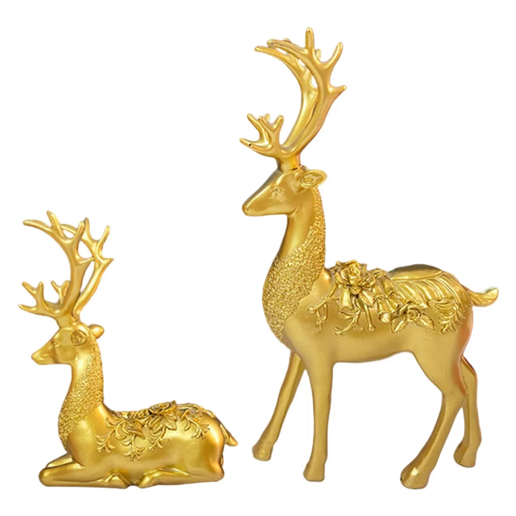 Elk Statue Decorative Figurine Sculpture R29968