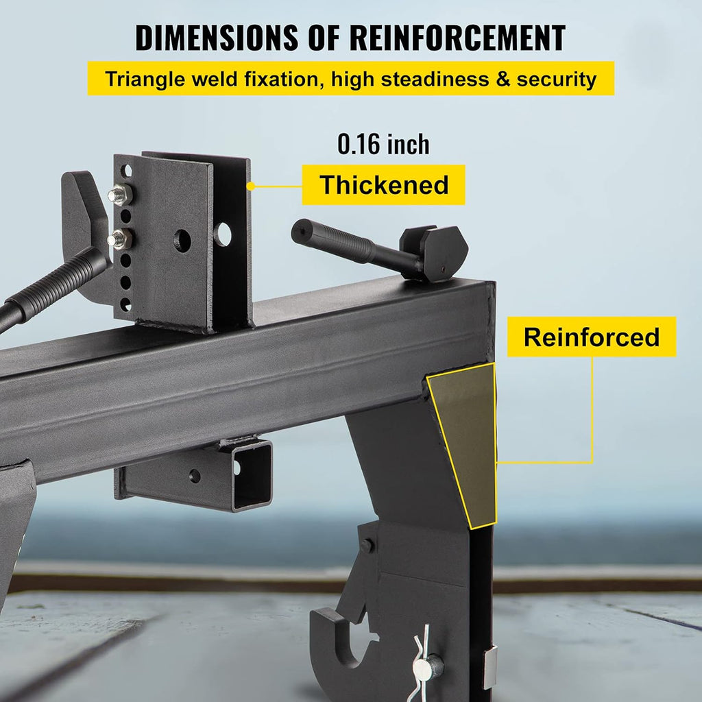 Black 3-Point Quick Hitch with 3000 LBS Lifting Capacity G65642