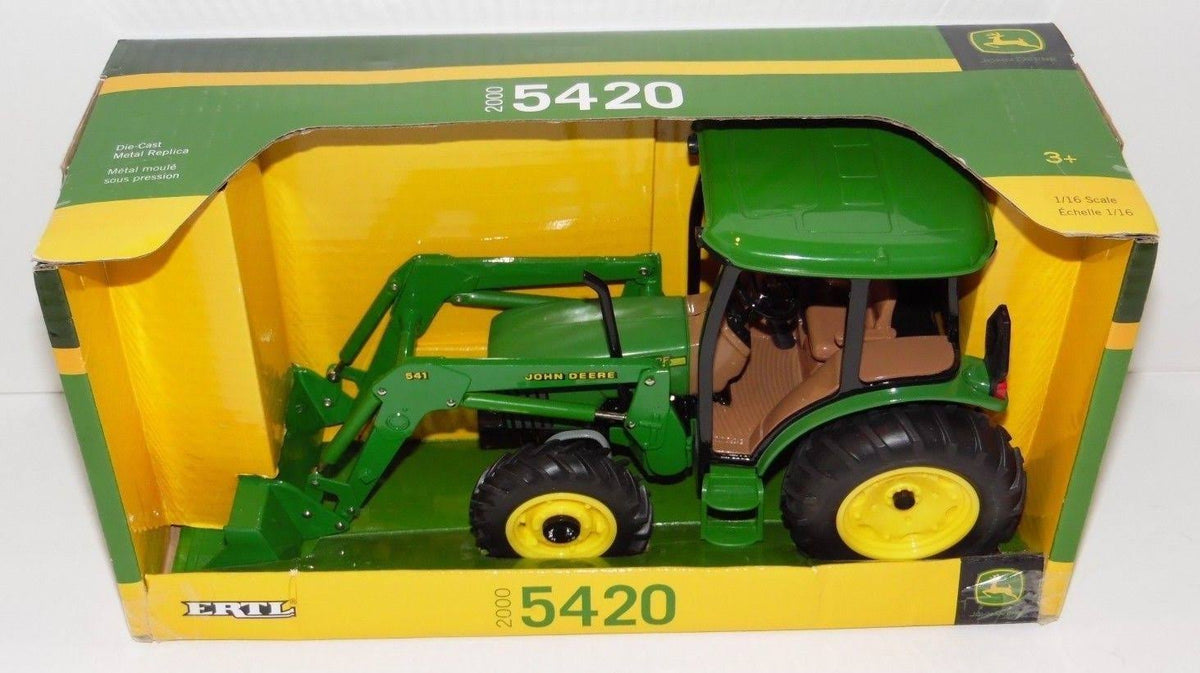 Green Tractor with Cab Loader E612098