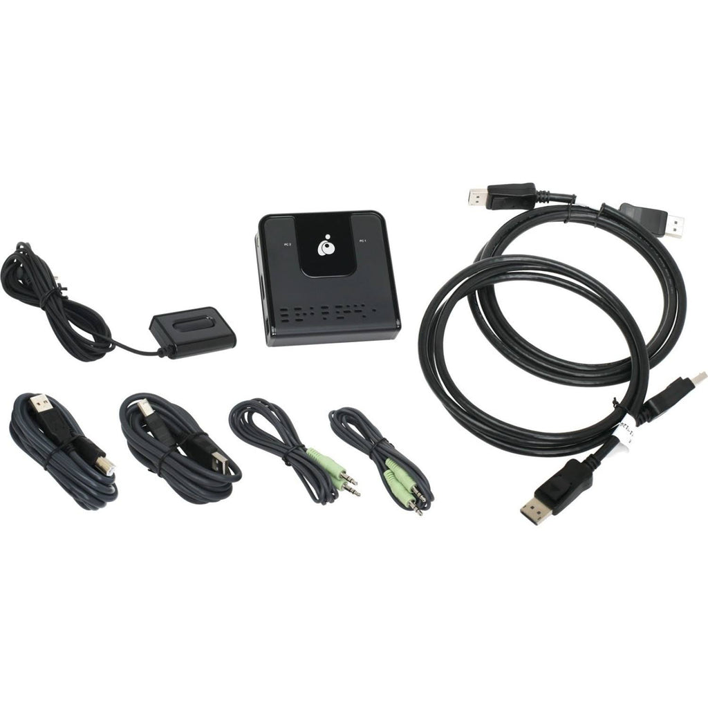 2 KVM Ports 4K DisplayPort KVM Switch Y4171
