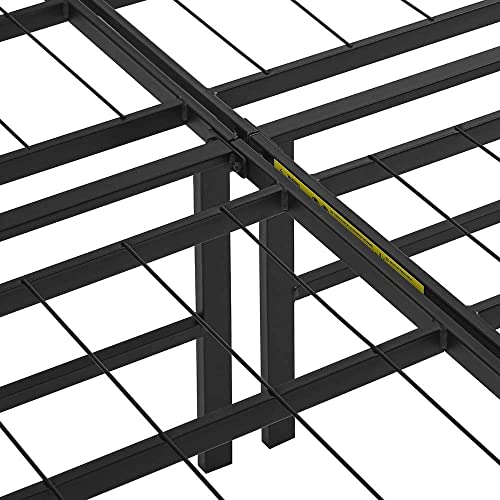 Black Twin Size Metal Platform Bed Frame with Storage Z39859