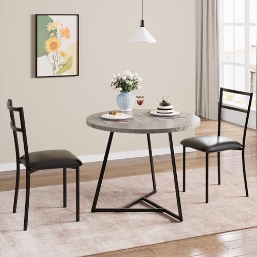 Rustic Brown 3 Piece Dining Table Set B2611