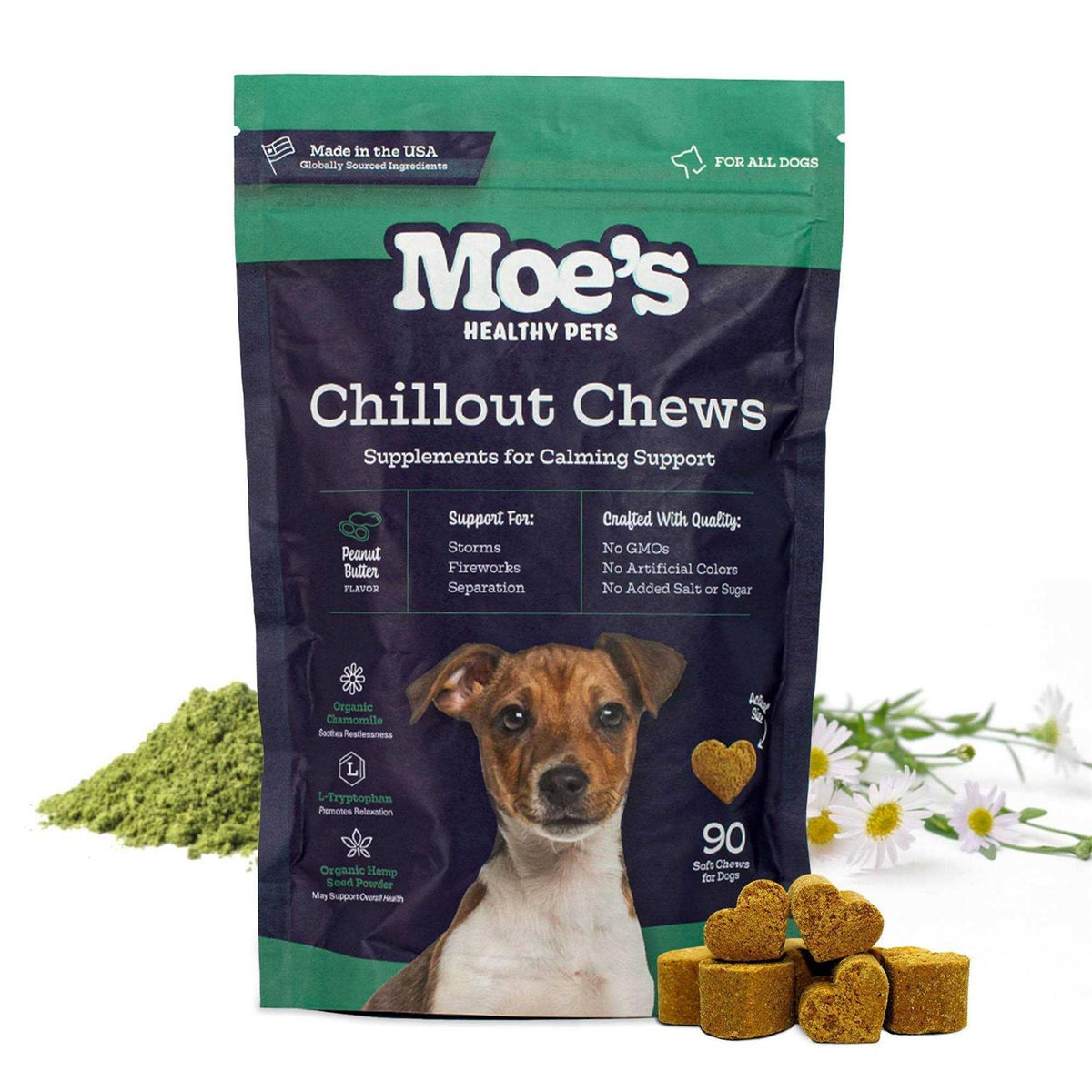 Hemp Calming Chews for Dogs V9848