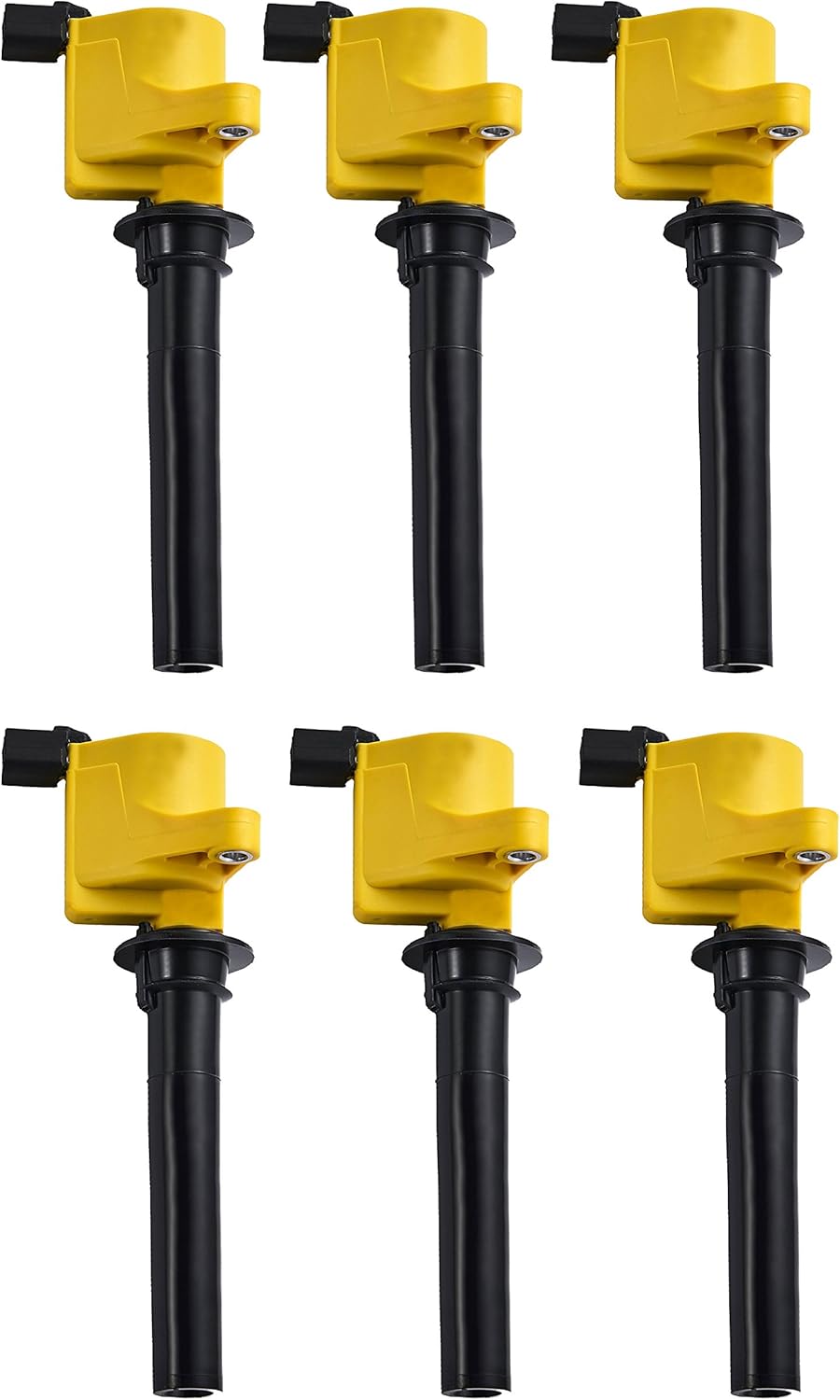 Heavy Duty Set of 6 Ignition Coil Pack Compatible with Ford Mazda Mercury 3.0L V6 Replacement F717001