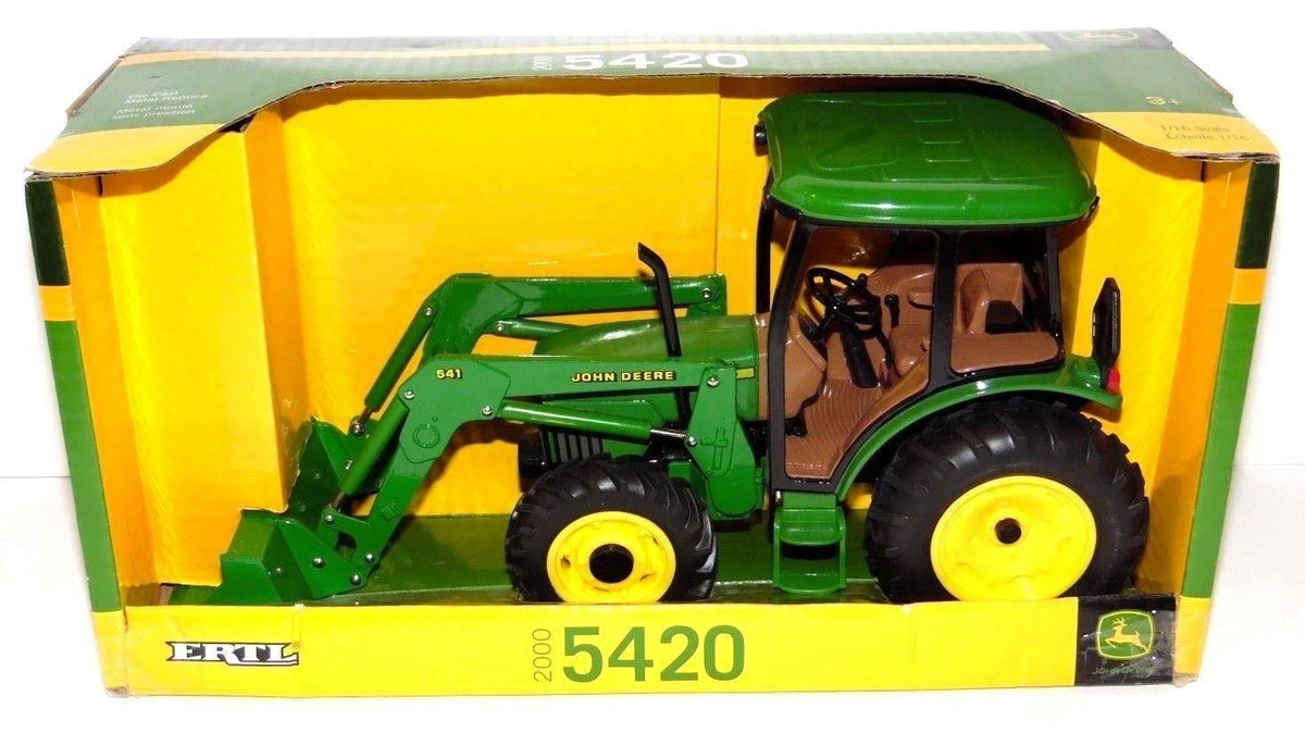 Green Tractor with Cab Loader E612098