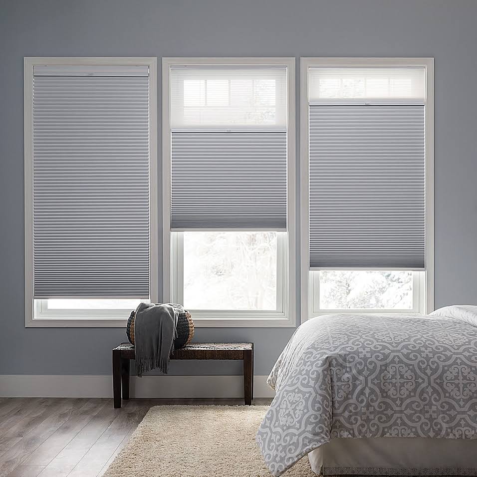 Cordless Day/Night Cellular Shade in Snow L563