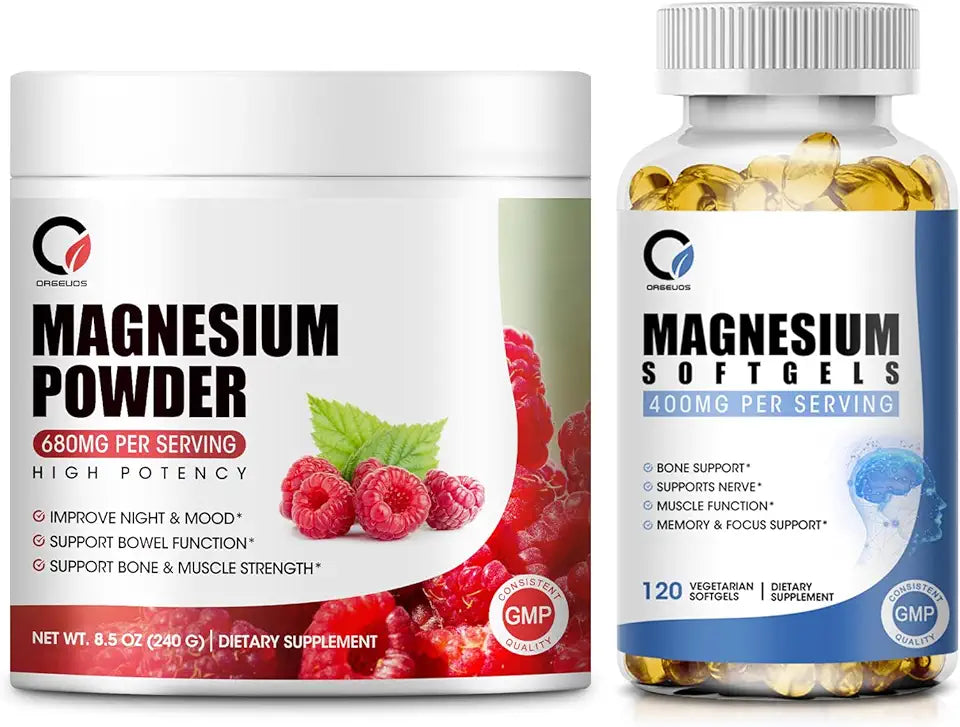 Magnesium Glycinate 400mg Softgels & 680mg Magnesium Glycinate Complex Powder N821581
