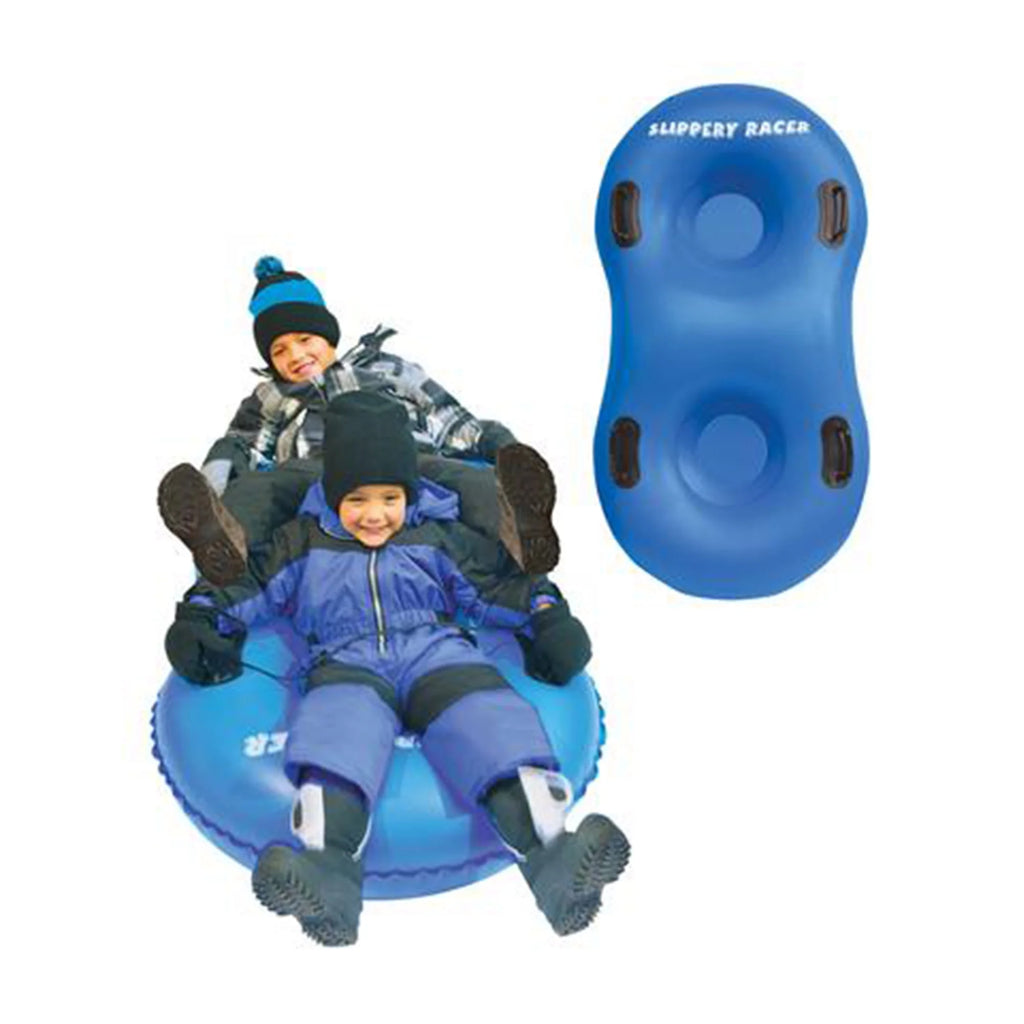 Blue Inflatable Snow Tube Sled for 2 Riders W6982