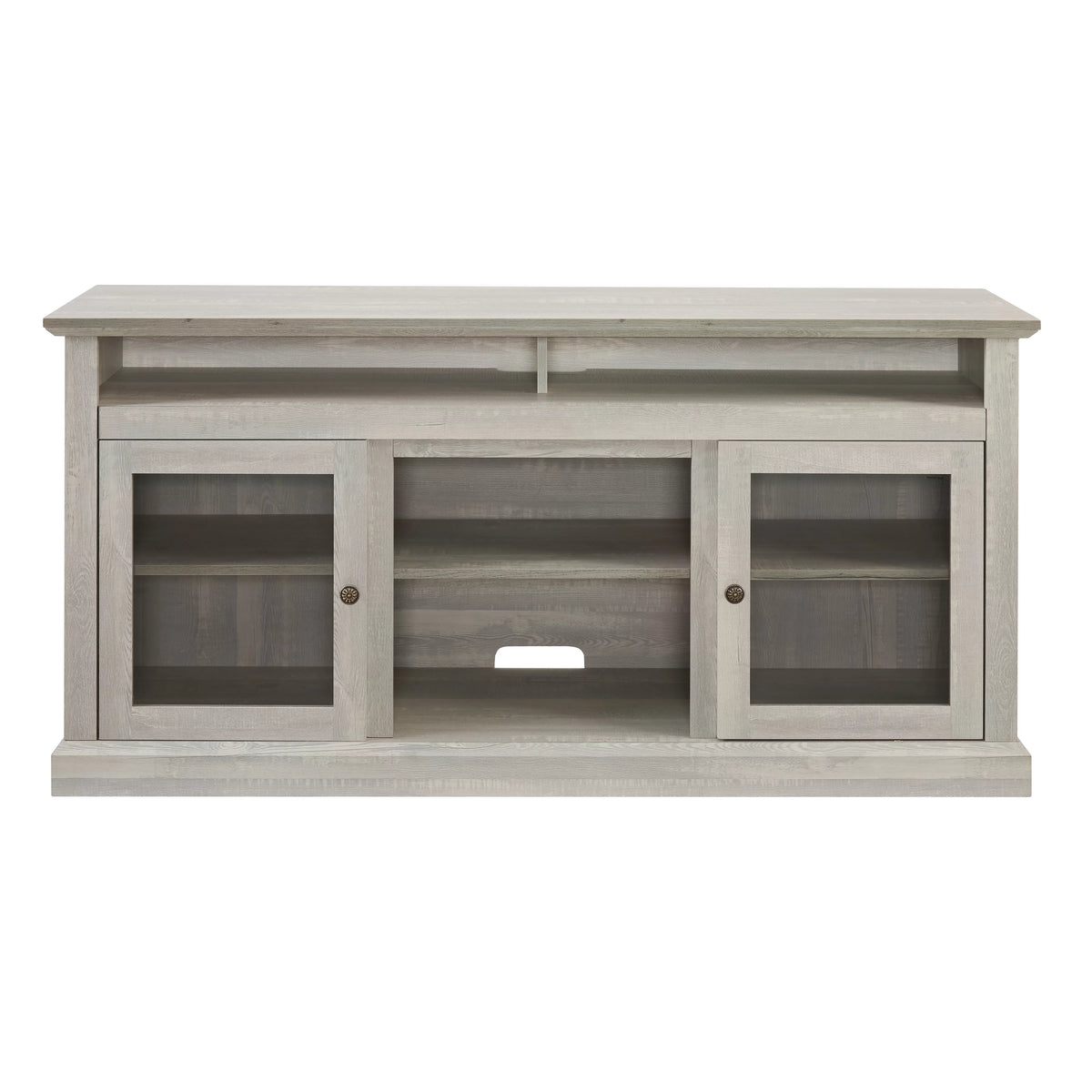 Espresso TV Stand with Storage and Cabinet D3781