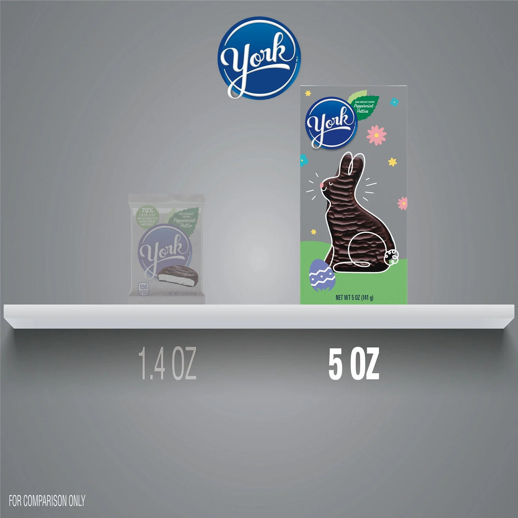 Dark Chocolate Peppermint Patties Bunny Easter Candy, 5 oz W214