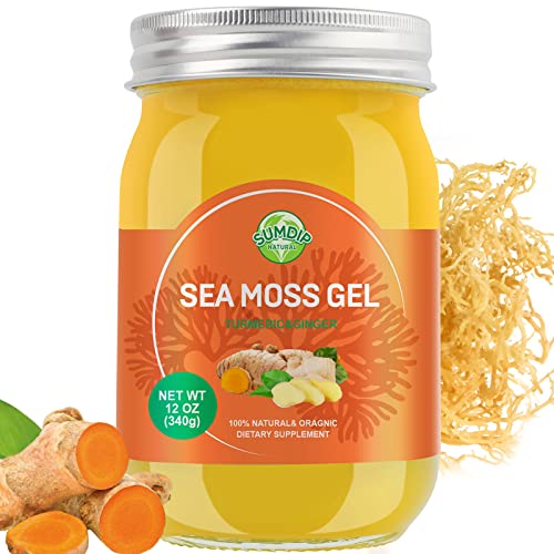 Organic Raw Sea Moss Gel Turmeric 12oz D579794