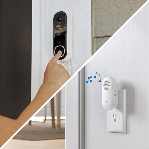 White 2K Video Doorbell with Chime 2 Bundle D82053