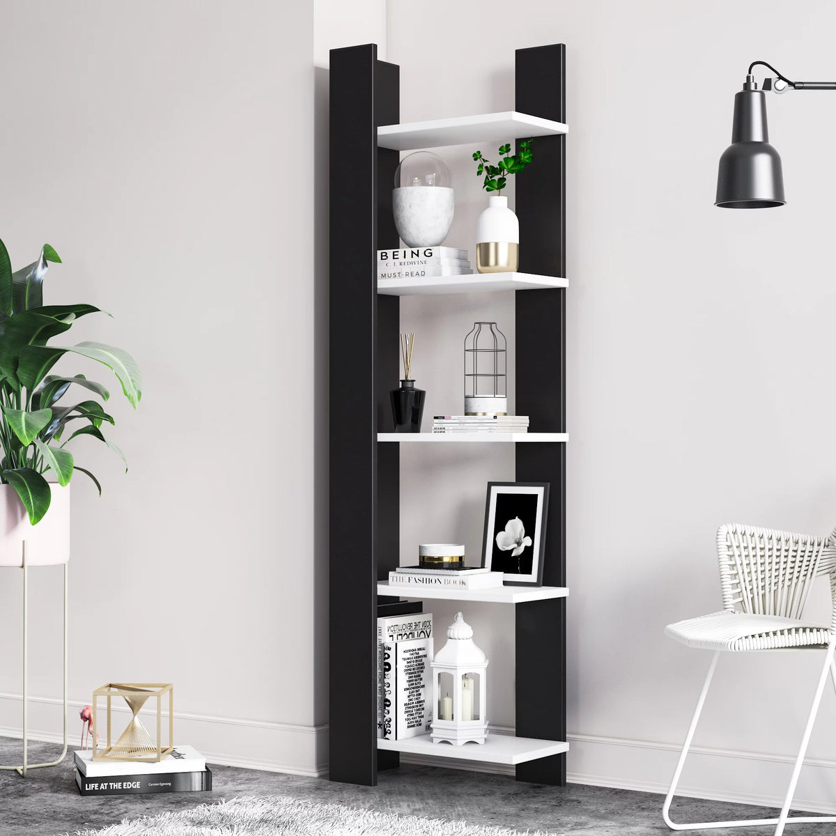 5 Tier Corner Bookshelf D21411