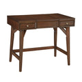 Mahogany Walnut Brown 2 Drawer Vanity Desk with Flip Up Mirror R436
