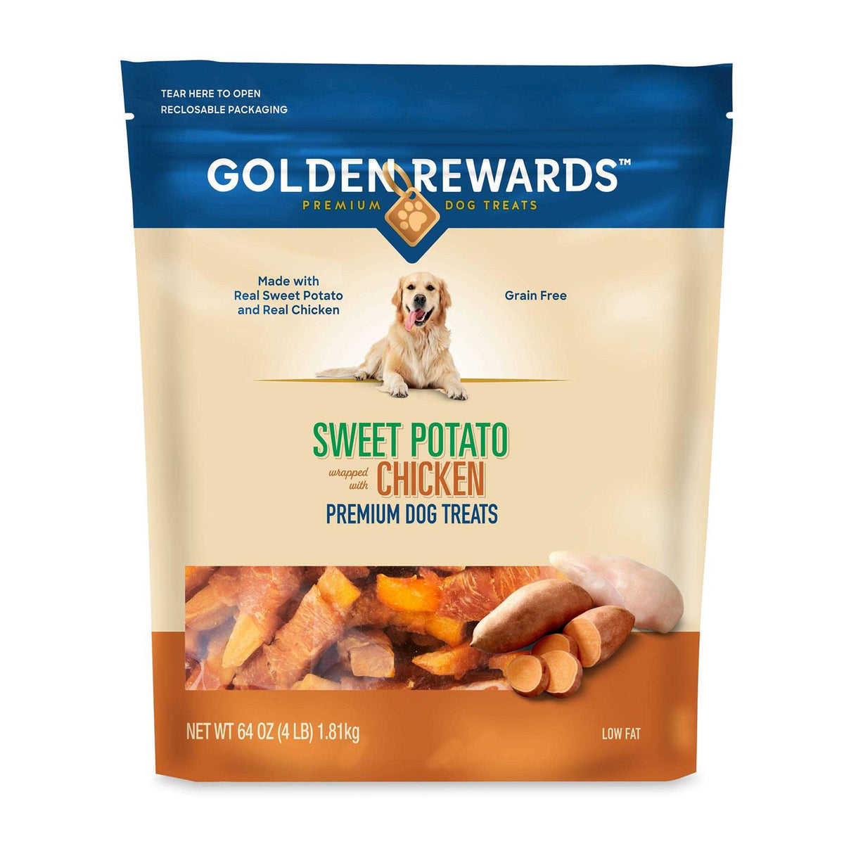 Sweet Potato Wrapped with Chicken Dog Treats J60935