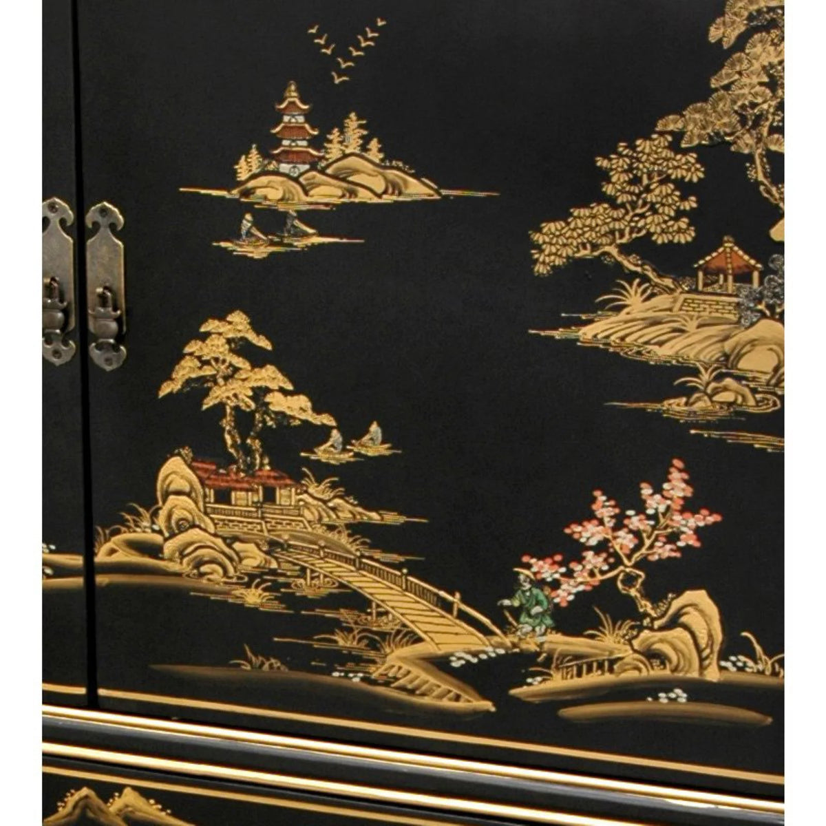 Black Lacquer Dresser R7120