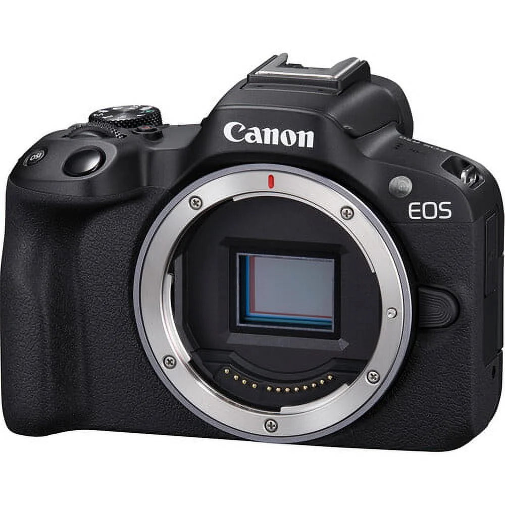 Mirrorless Camera with 18-45mm and 55-210mm Lens Bundle including 128GB Memory, Backpack, Extra Battery, Filters, 5 in 2 Video/Photo Editing Package (40 Items) P79254