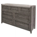Gray Solid Wood Seven Drawer Triple Dresser J449771