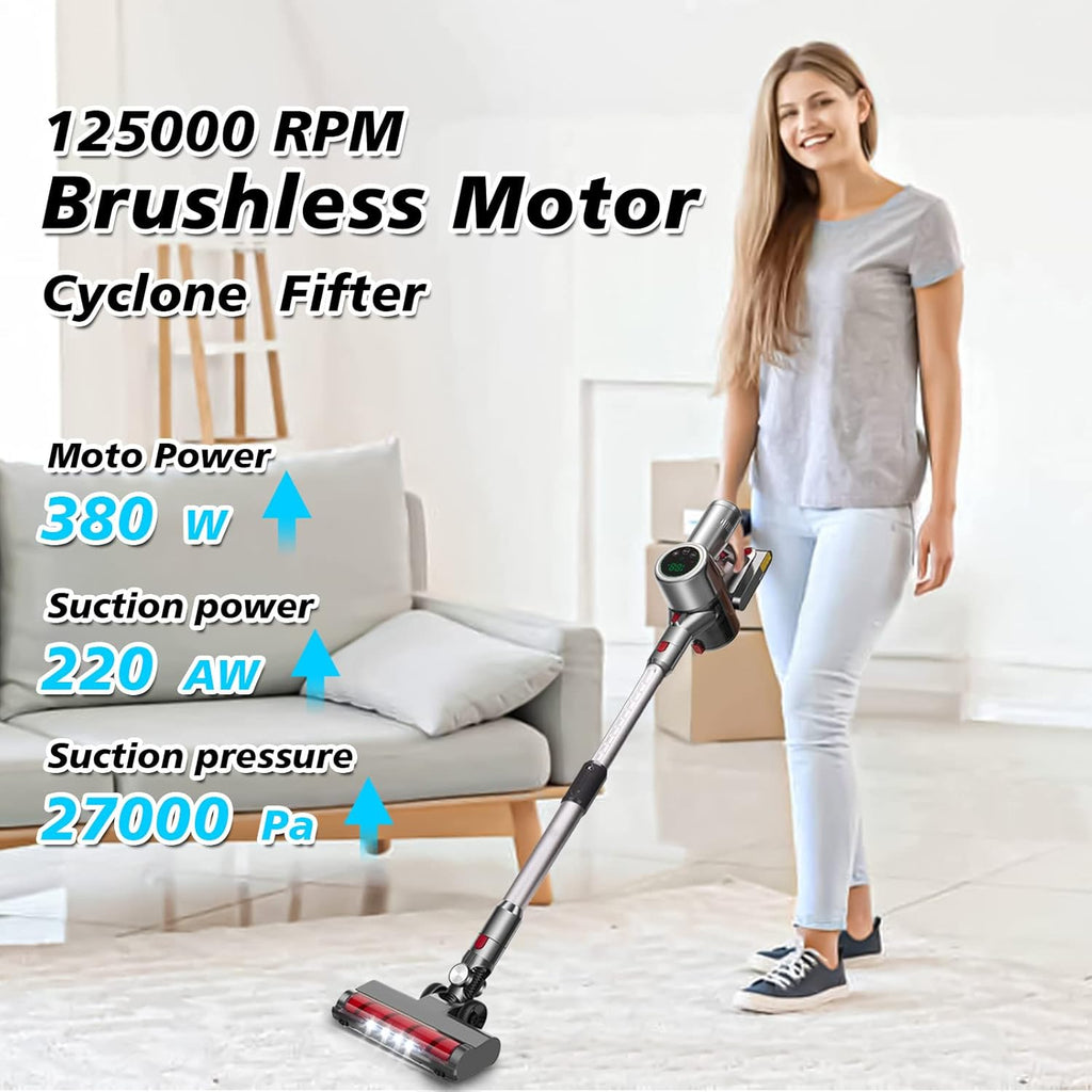 Cordless Stick Vacuum Cleaner with LED Display Y482552