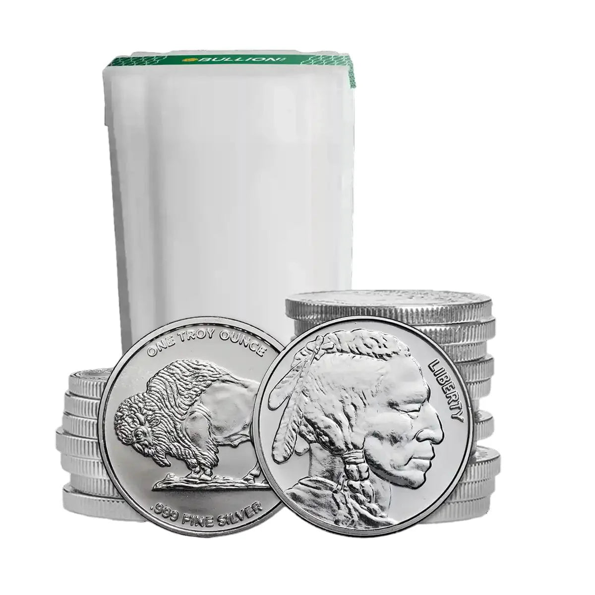 1 oz Silver Buffalo Round Tube of 20 G94309