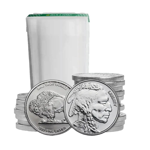 1 oz Silver Buffalo Round Tube of 20 G94309