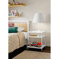 Slim End Table with Shelves Sapphire Blue V560