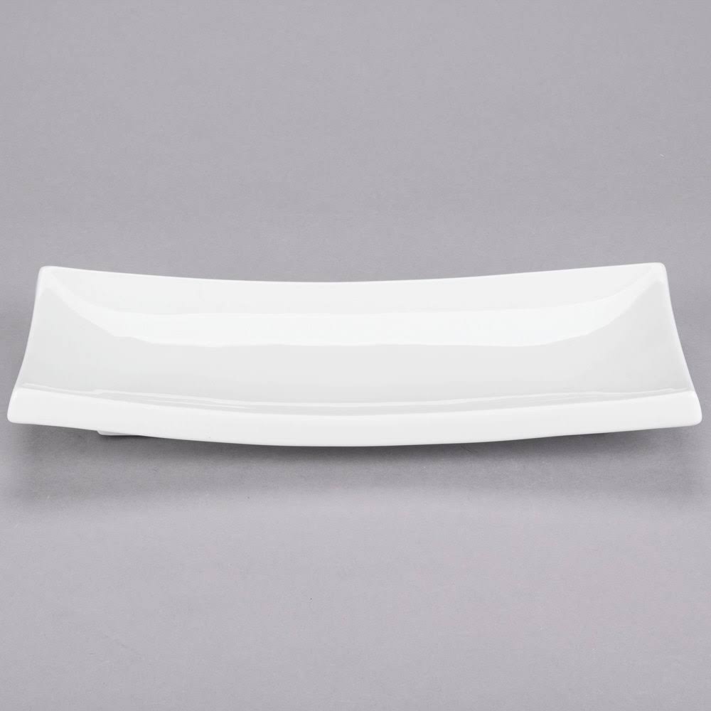 Porcelain Rectangular Thick Platter 11-1/2in. x 5-1/4in. E2465
