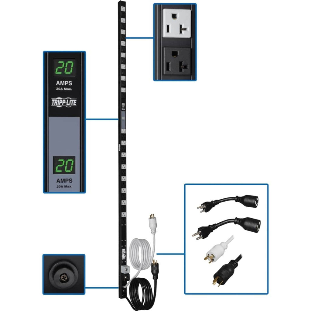 Metered Dual Circuit 120V 20A Vertical PDU Q2557