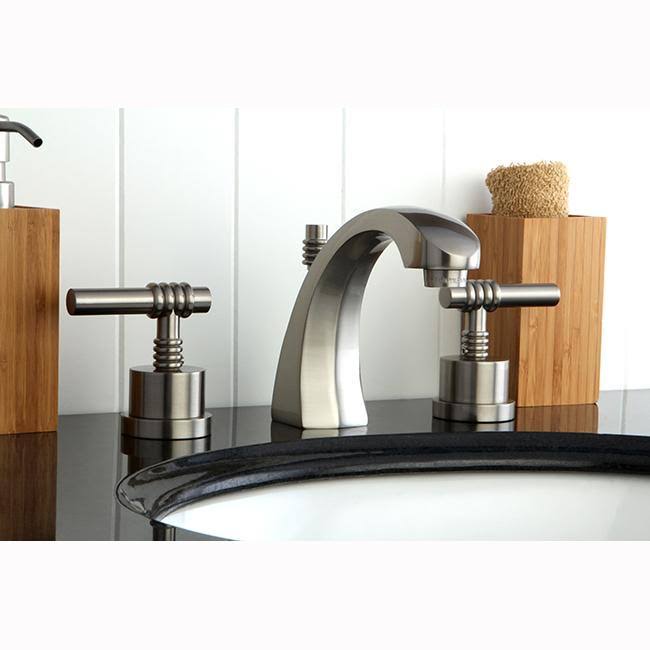 Polished Brass Two Handle Widespread Lavatory Faucet with Pop-Up N746141