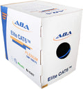 CAT6 Plenum (CMP) Ethernet Cable 1000ft, UTP 23AWG Solid Bare Copper, Blue N988