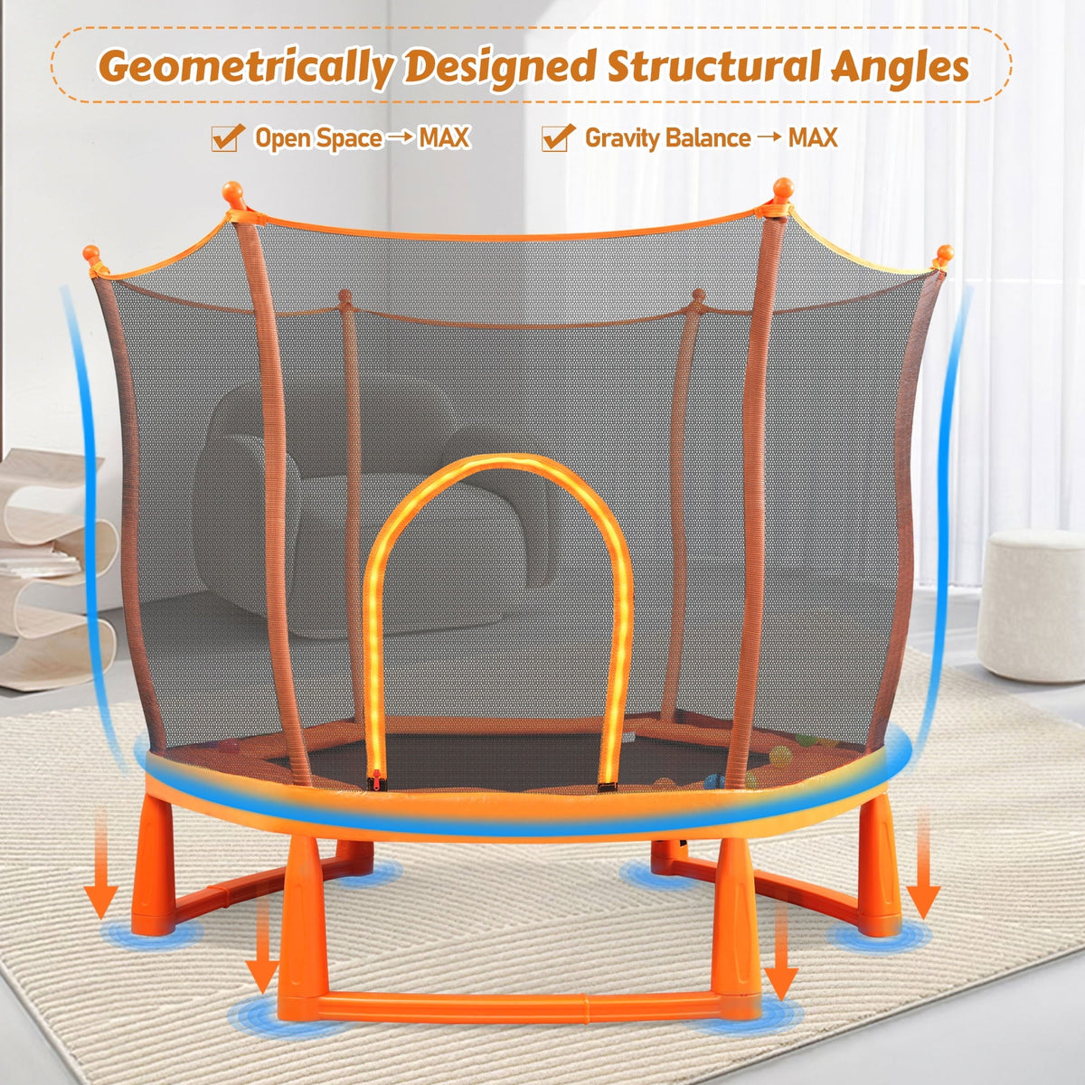 6FT Trampoline with Enclosure A63022