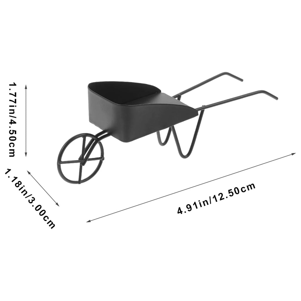 Mini Vintage Metal Wheelbarrow M1613