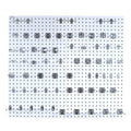 White Square Steel Pegboard Kit M302389