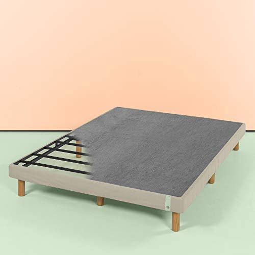 Beige Metal Queen Mattress Foundation Z560