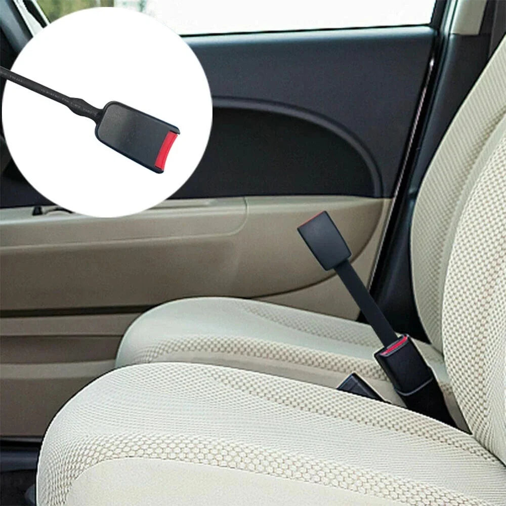 2 Pack Universal 3 Point Retractable Car Seat Belt, Black D387
