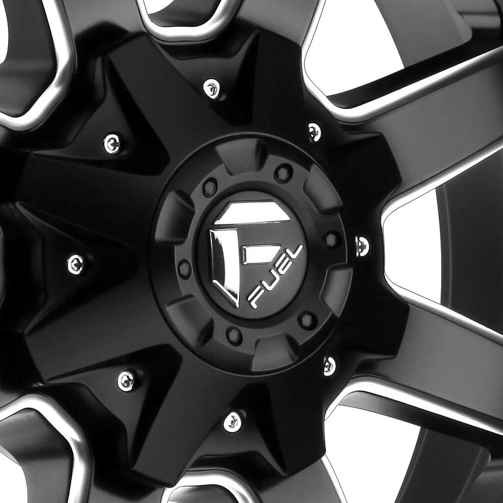 Black Wheel with Matte Milled Accents, 20 x 10 inches R17944