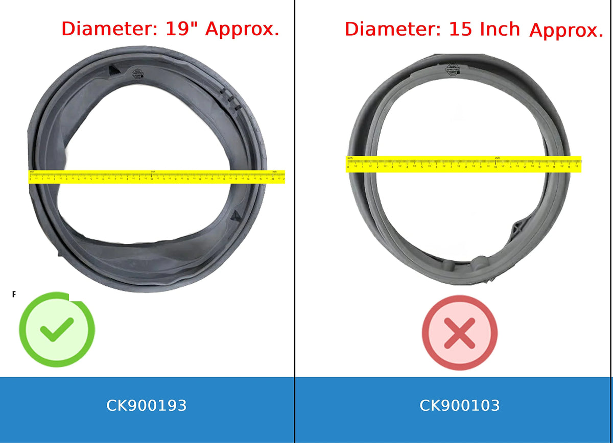 Washer Bellow Door Boot Seal 19" Diameter M8377