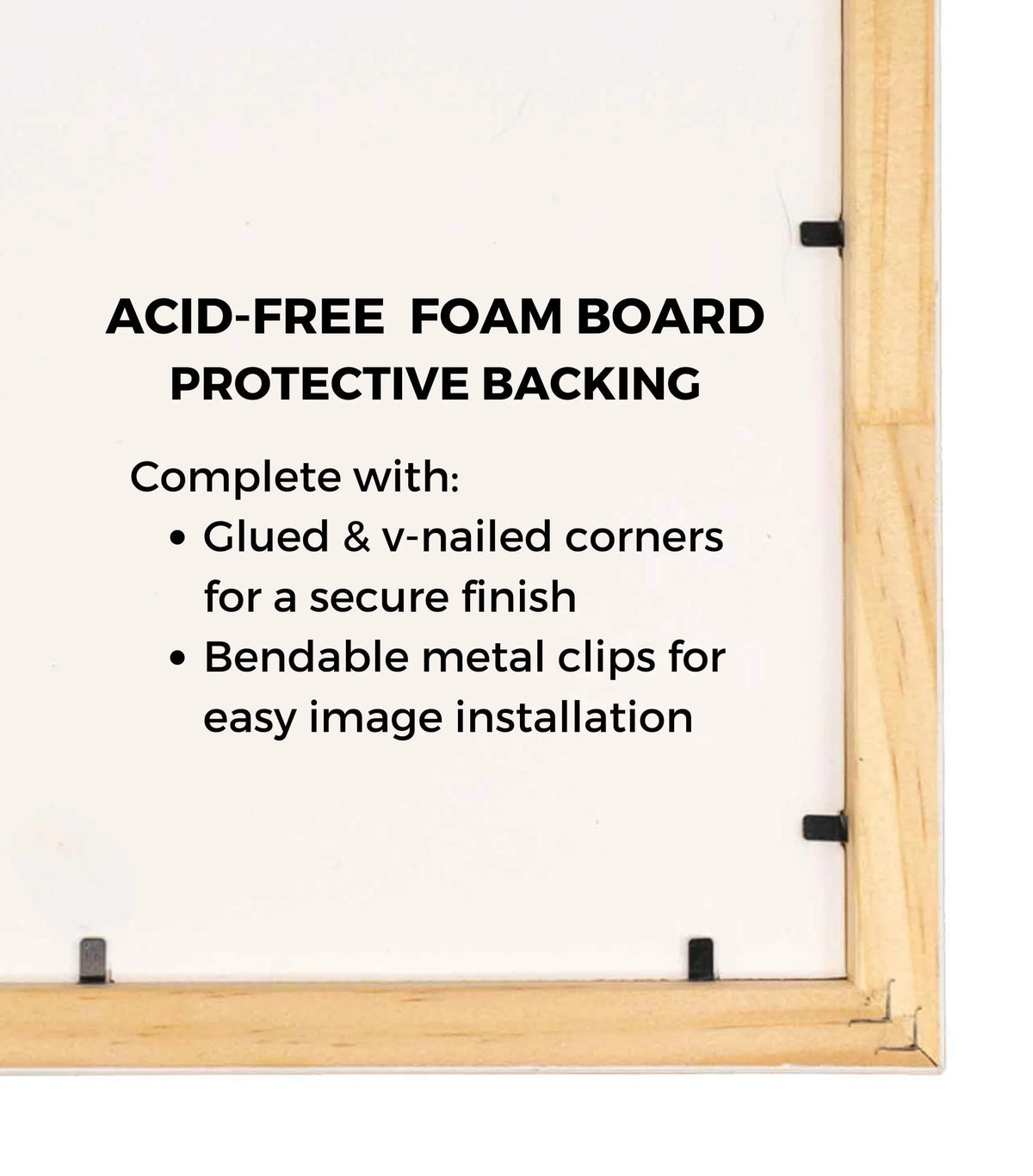 6x9 Black Real Wood Picture Frame L29519
