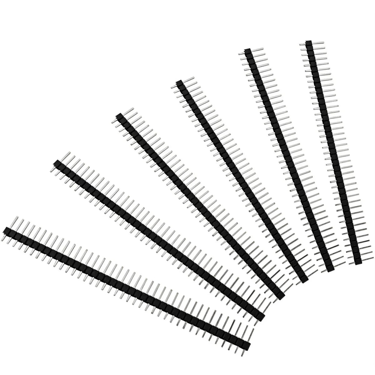 100pcs Male Header Pins Straight Single Row 40 Pin 0.1 Inch 2.54mm Connector D699