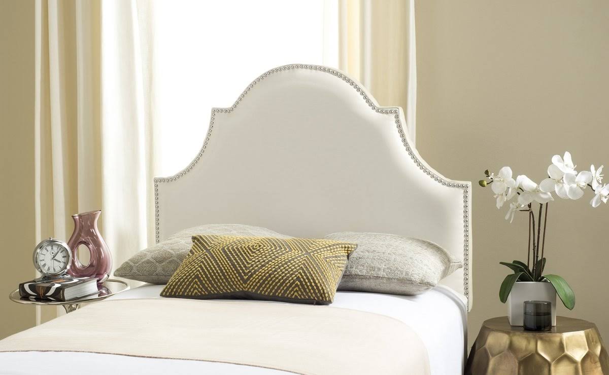 White Leather Full Headboard P264999