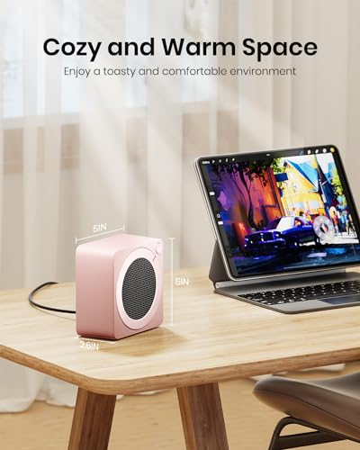 500W PTC Ceramic Portable Mini Electric Space Heater D5650