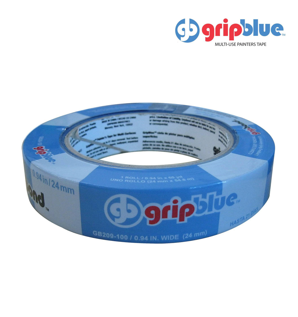 Blue Painters Tape 0.94/24mm x 60 yds Case of 36 Rolls Crepe Paper Masking Tape J3375