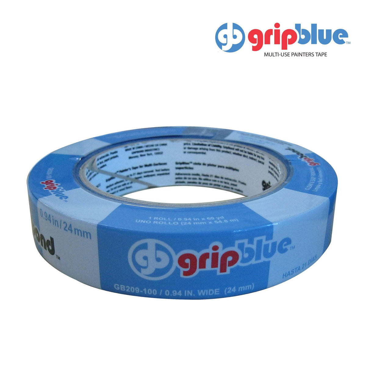 Blue Painters Tape 0.94/24mm x 60 yds Case of 36 Rolls Crepe Paper Masking Tape J3375