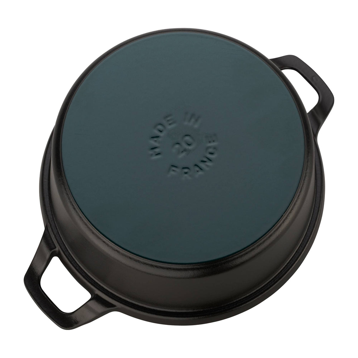 Cast Iron 2.75-qt Round with Glass Lid - Matte Black U52815