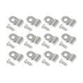 50pcs 3/16" Stainless Steel Brake Line Clamp & Screw I1098